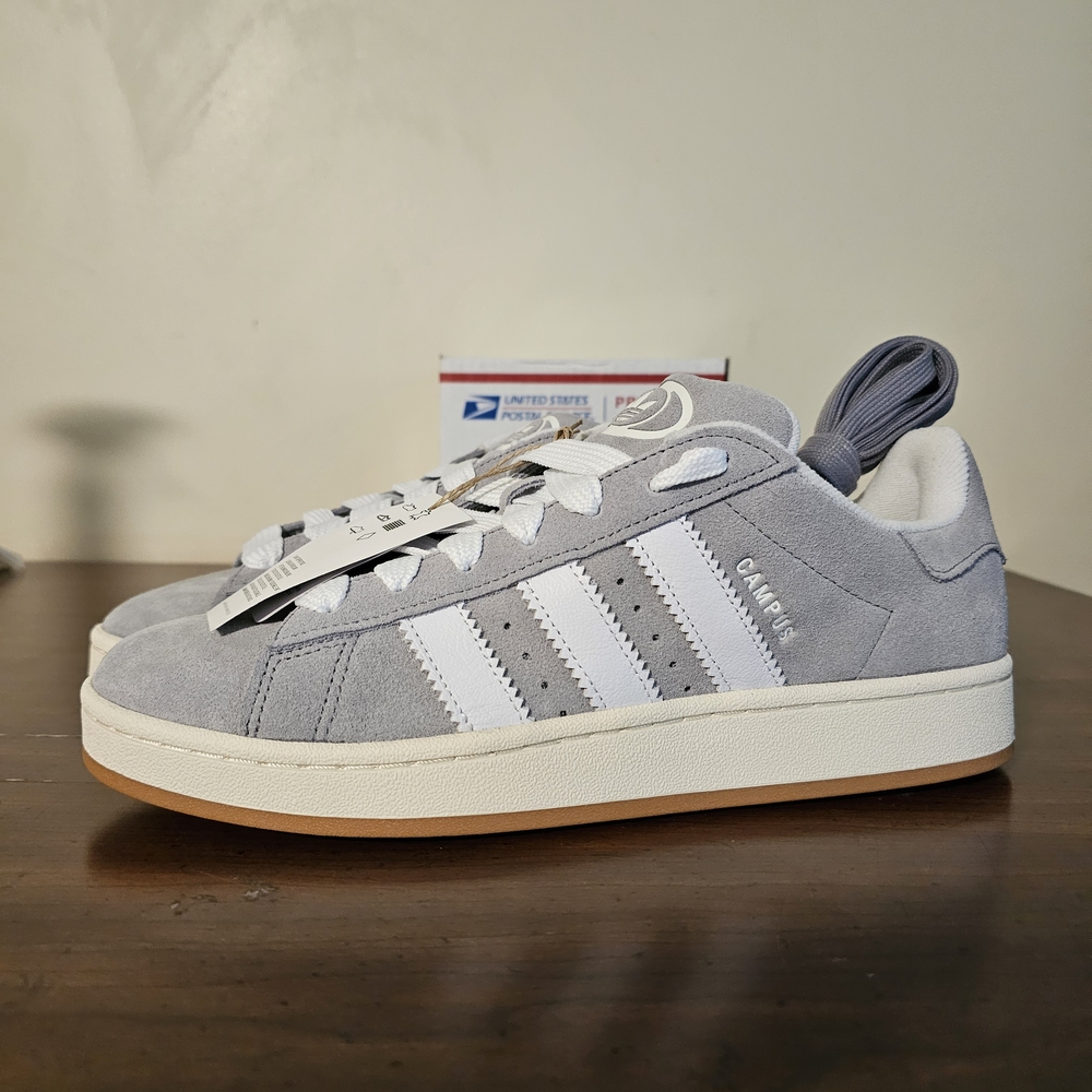 Adidas Campus 00s Suede Gray Gum HQ8707 Sneakers Shoes Casual Men's Sz 9.5 NWOB